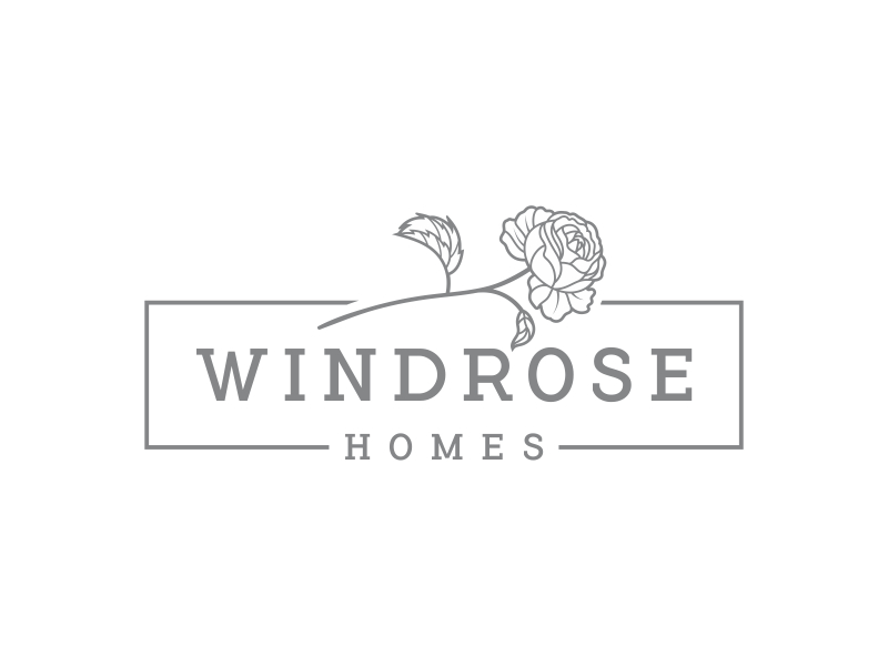 Windrose Homes logo design by rokenrol