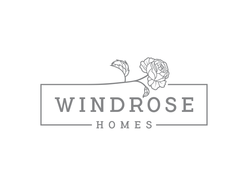 Windrose Homes logo design by rokenrol