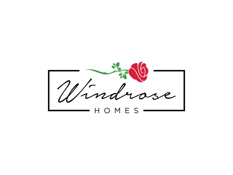 Windrose Homes logo design by zeta