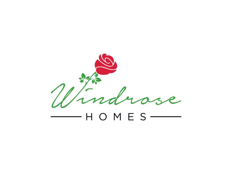 Windrose Homes logo design by zeta