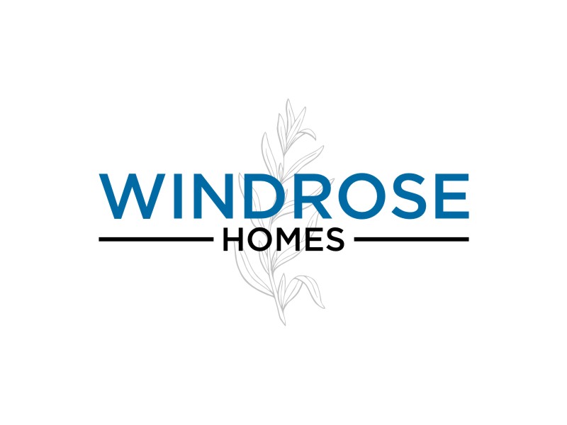 Windrose Homes logo design by rief