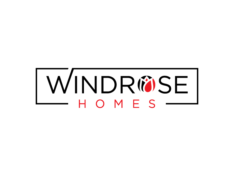 Windrose Homes logo design by labo