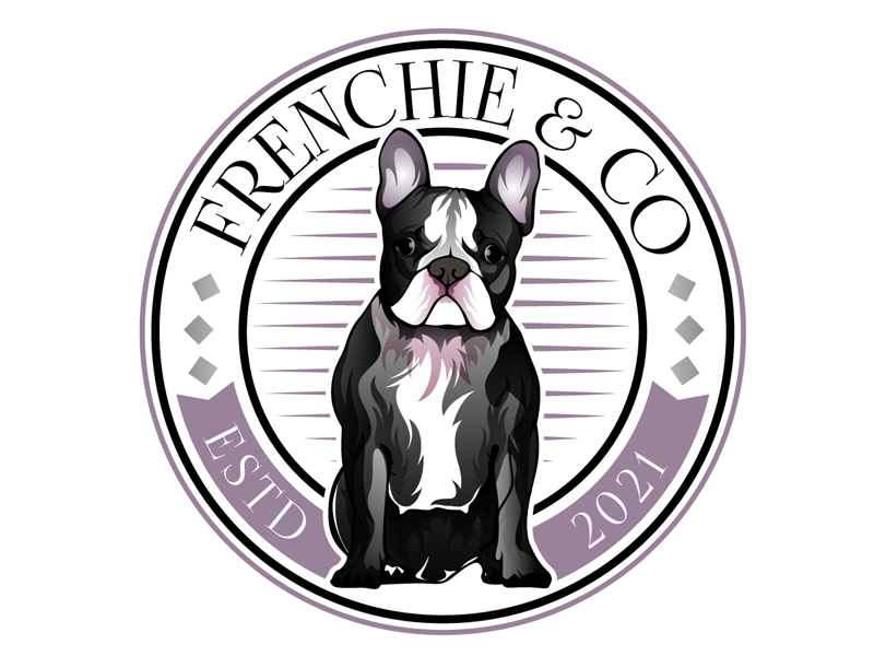 Frenchie & Co logo design by DreamLogoDesign