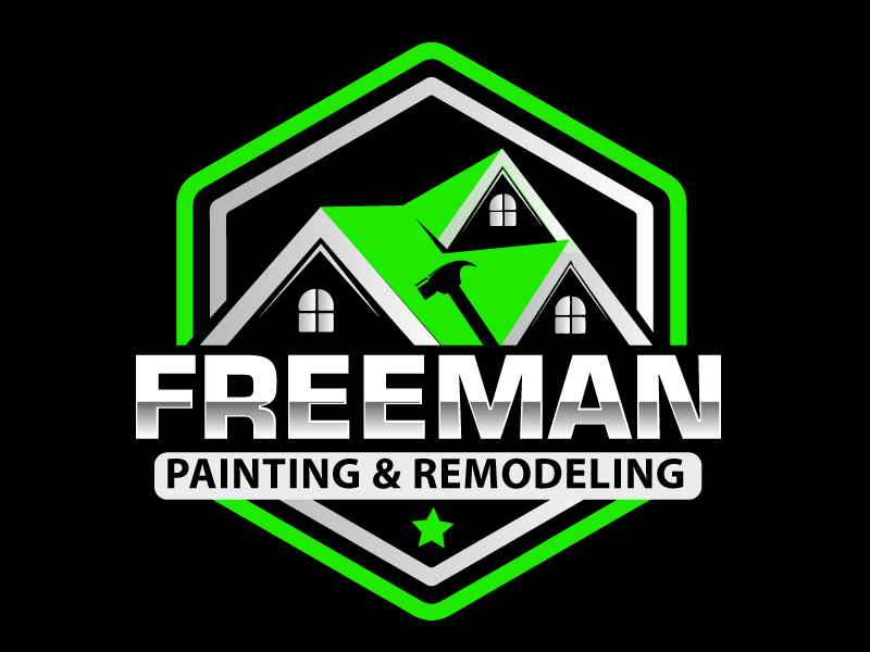 FREEMAN Painting & Remodeling logo design by ElonStark