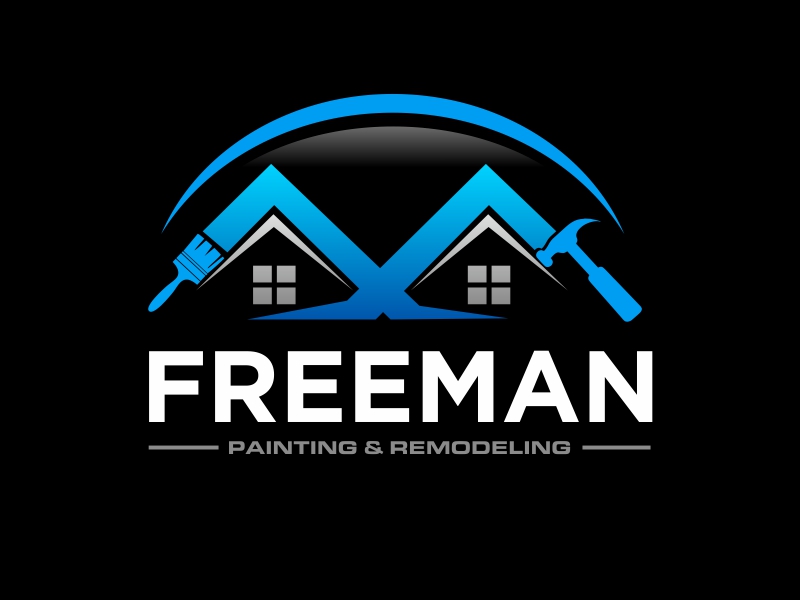 FREEMAN Painting & Remodeling logo design by Greenlight