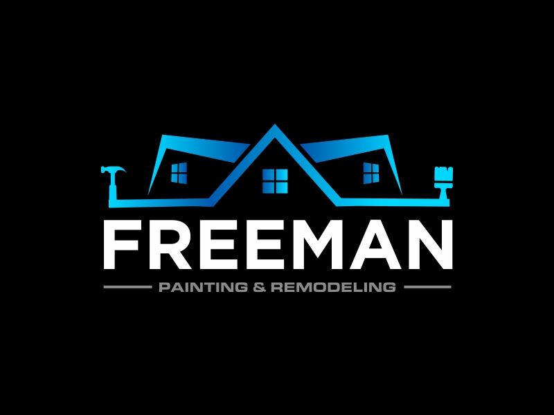 FREEMAN Painting & Remodeling logo design by Greenlight