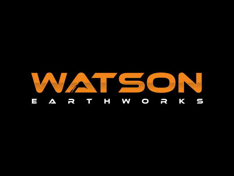 WATSON EARTHWORKS logo design by giphone