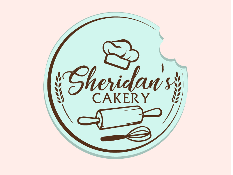 Sheridan's Cakery logo design by ElonStark