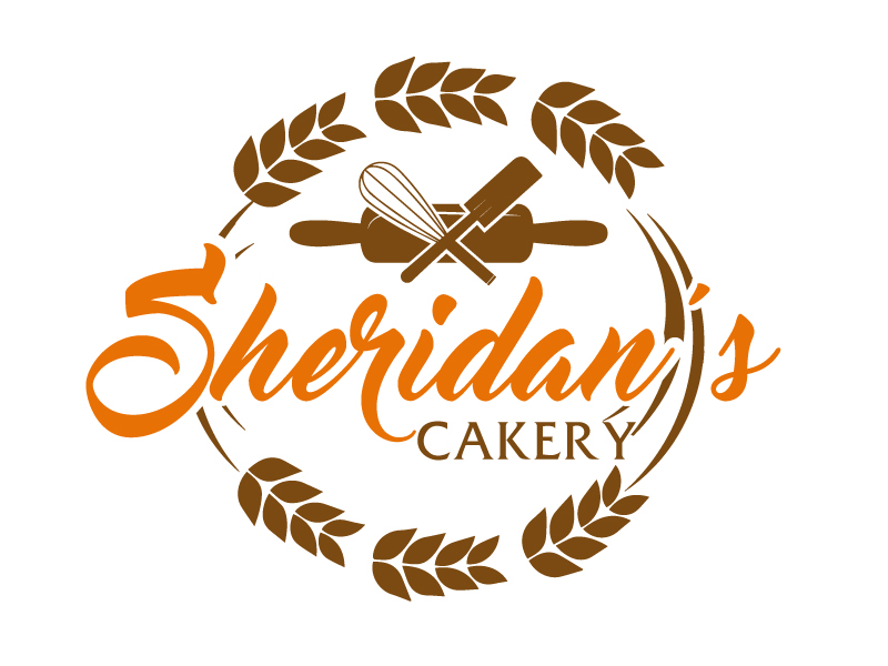 Sheridan's Cakery logo design by ElonStark