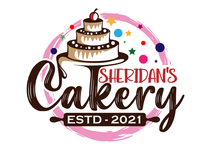 Sheridan's Cakery logo design by DreamLogoDesign