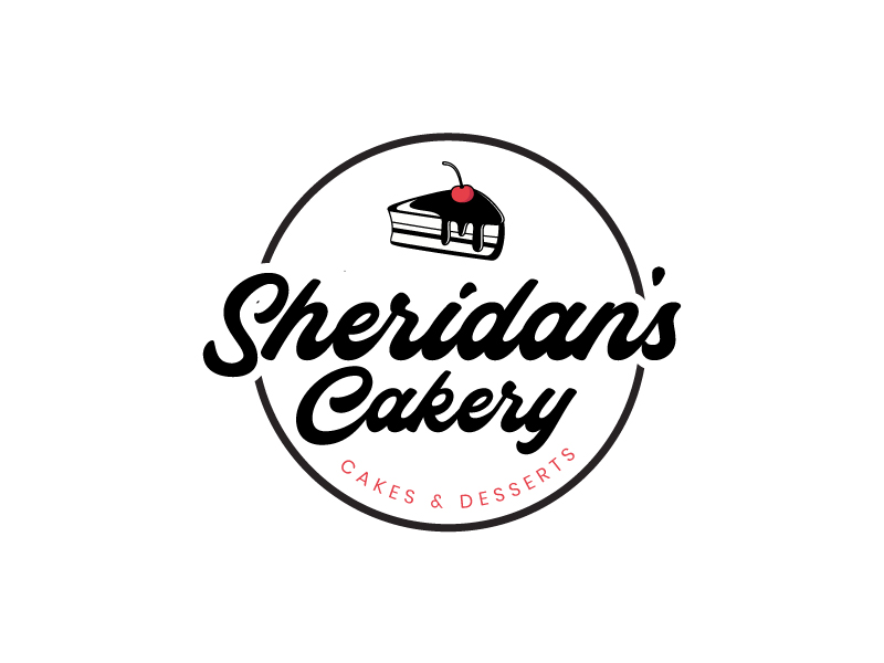 Sheridan's Cakery logo design by emberdezign