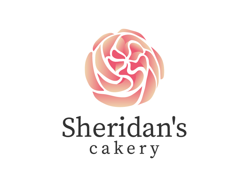Sheridan's Cakery logo design by Helga