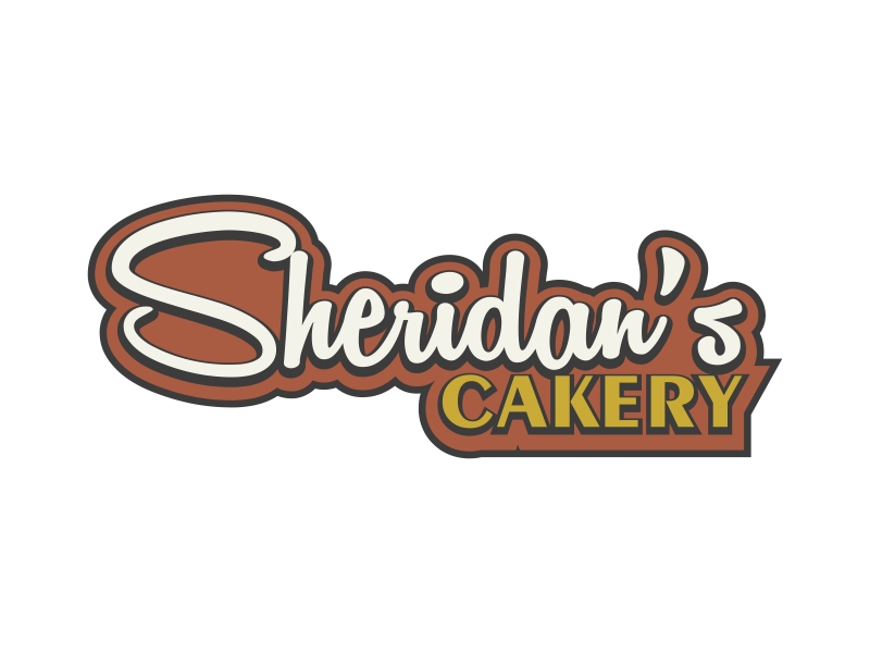 Sheridan's Cakery logo design by Kruger
