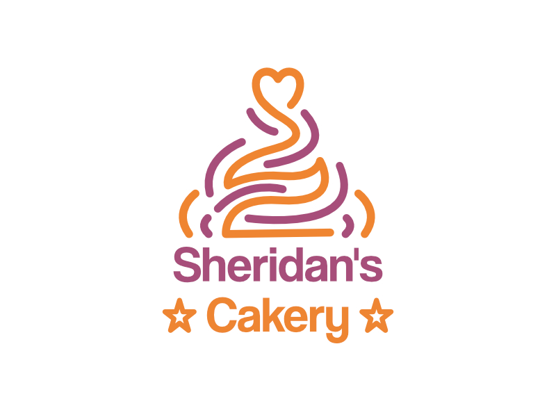 Sheridan's Cakery logo design by alfais