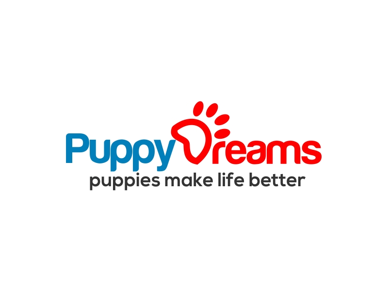 Puppy Dreams (puppies make life better!) logo design by onetm