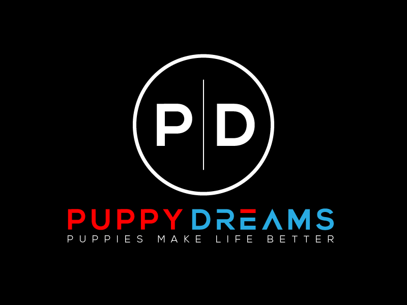 Puppy Dreams (puppies make life better!) logo design by pambudi