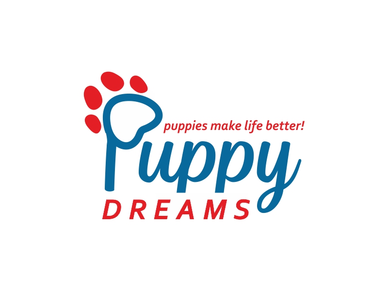 Puppy Dreams (puppies make life better!) logo design by ruki