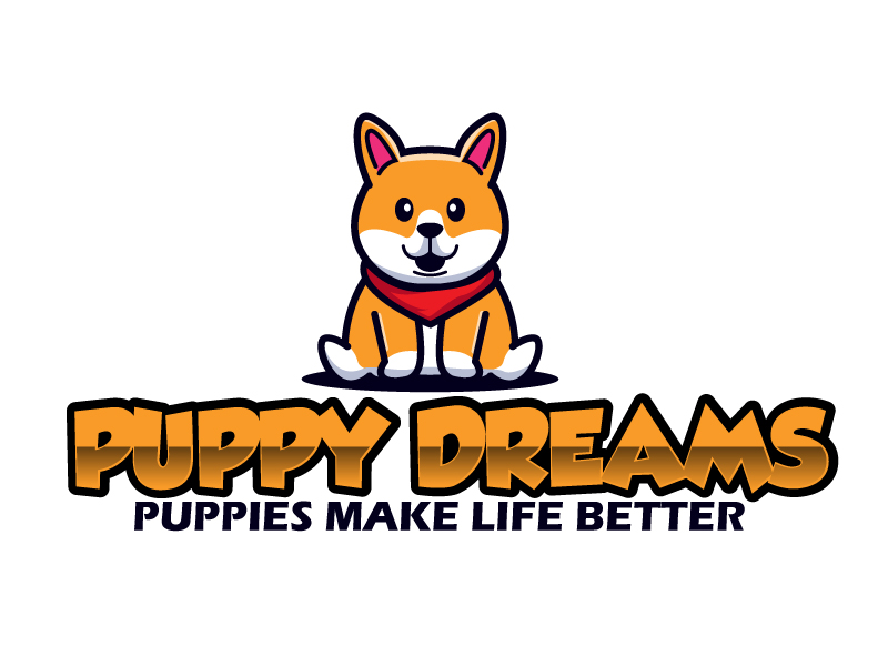 Puppy Dreams (puppies make life better!) logo design by ElonStark