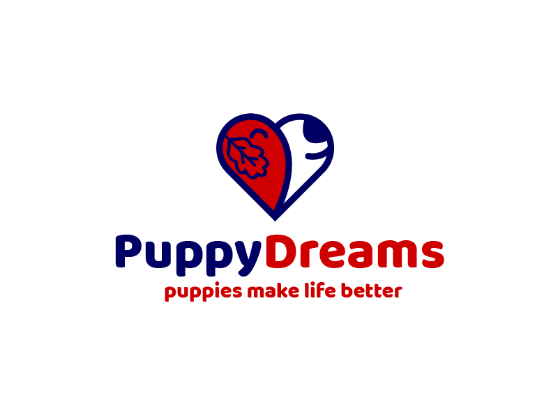 Puppy Dreams (puppies make life better!) logo design by czars