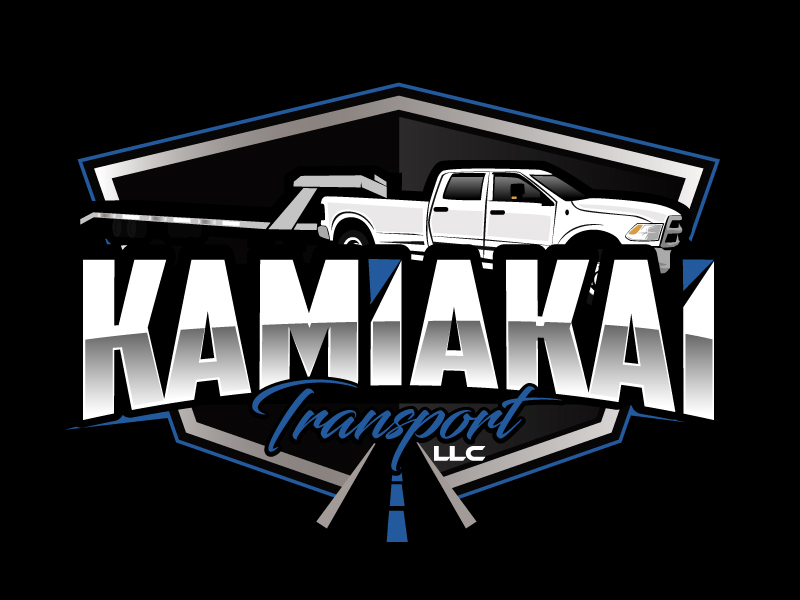 KamiaKai Transport LLC logo design by ElonStark