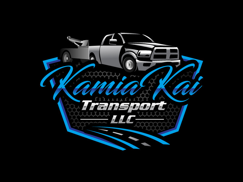 KamiaKai Transport LLC logo design by Bambhole