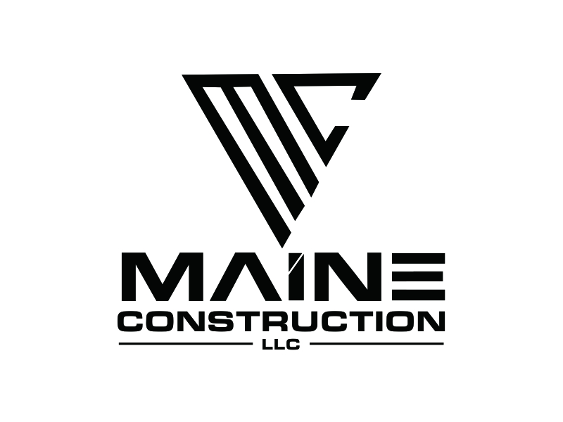 Maine Construction LLC logo design by Greenlight