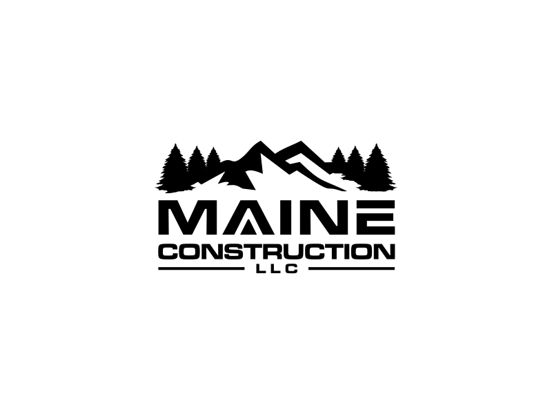 Maine Construction LLC logo design by GassPoll