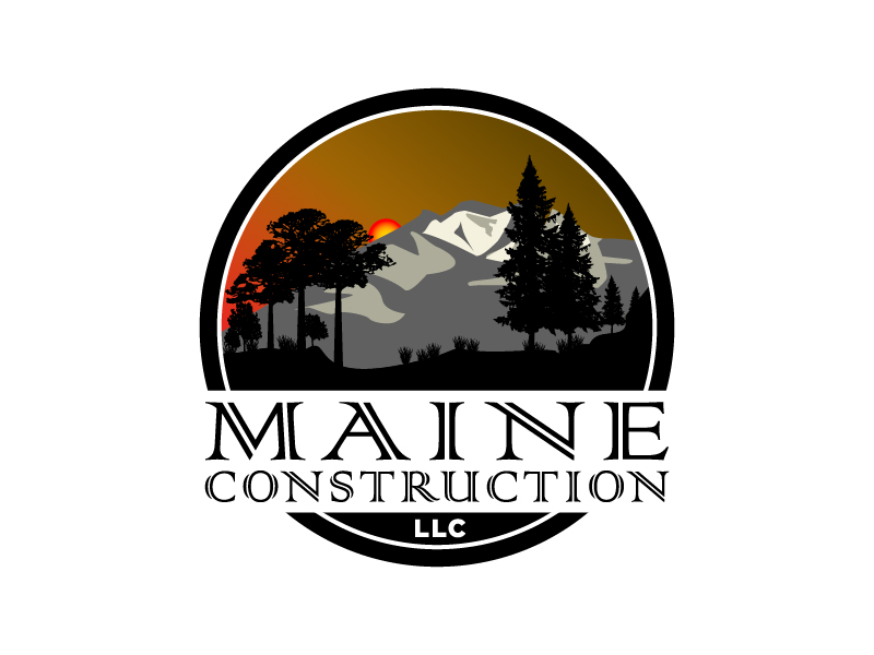 Maine Construction LLC logo design by pilKB