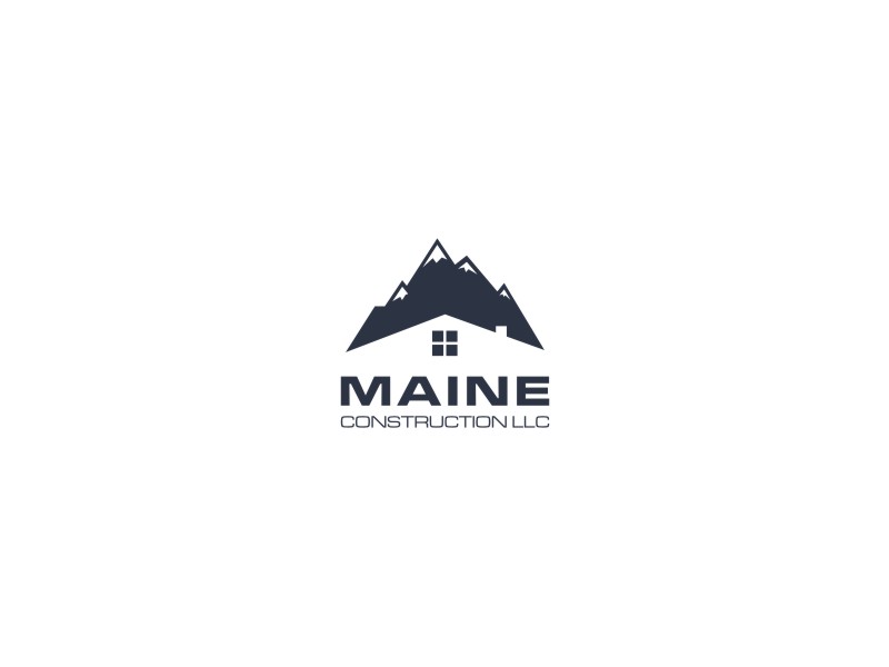 Maine Construction LLC logo design by Susanti