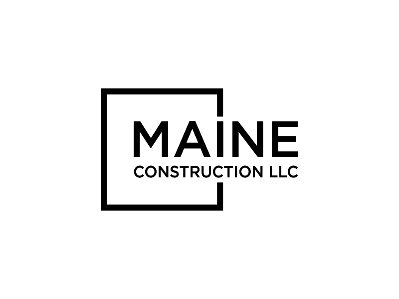 Maine Construction LLC logo design by santrie