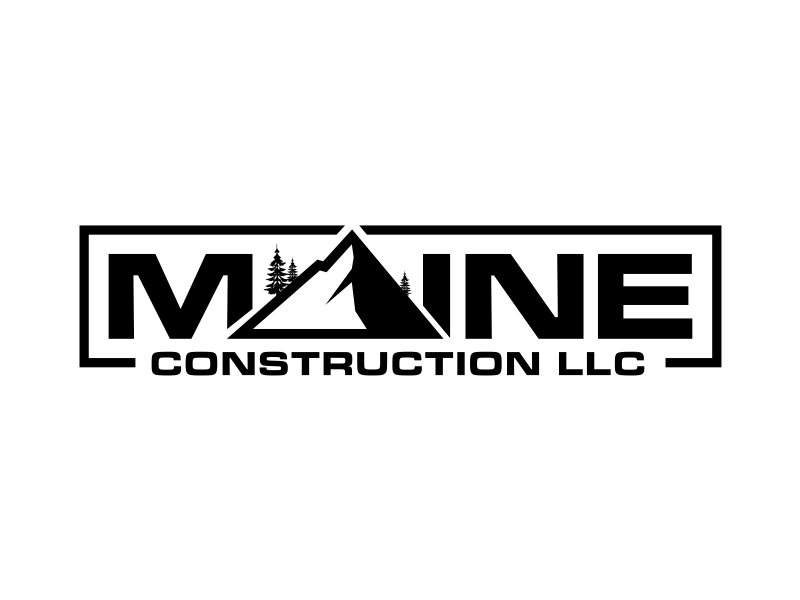 Maine Construction LLC logo design by mutafailan