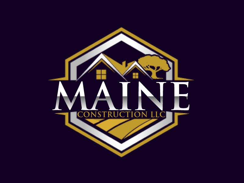 Maine Construction LLC logo design by ElonStark