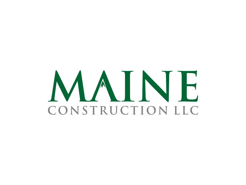 Maine Construction LLC logo design by mukleyRx