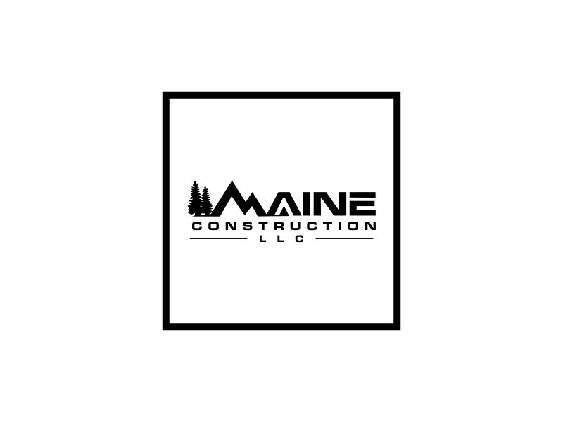 Maine Construction LLC logo design by oke2angconcept