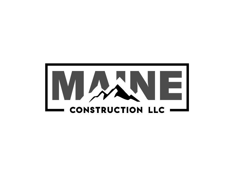 Maine Construction LLC logo design by up2date