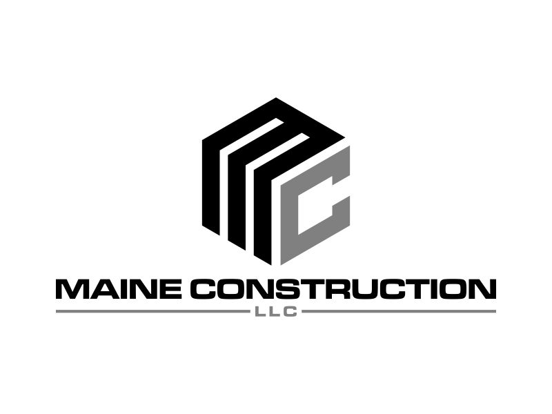 Maine Construction LLC logo design by p0peye