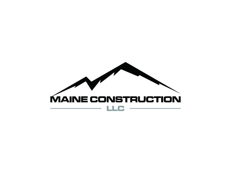 Maine Construction LLC logo design by bomie