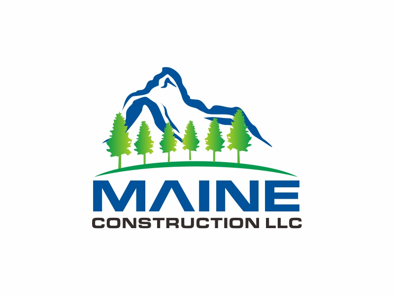 Maine Construction LLC logo design by Greenlight