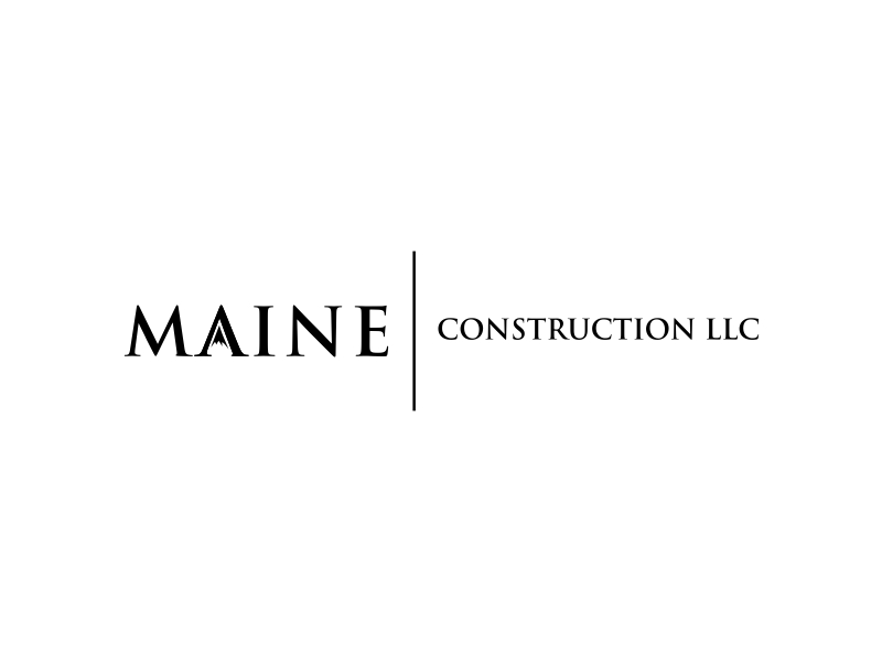 Maine Construction LLC logo design by GassPoll