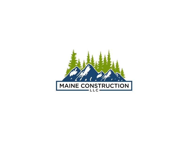 Maine Construction LLC logo design by Inki