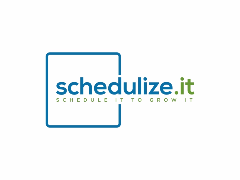 schedulize.it       tagline is: schedule it to grow it logo design by hidro