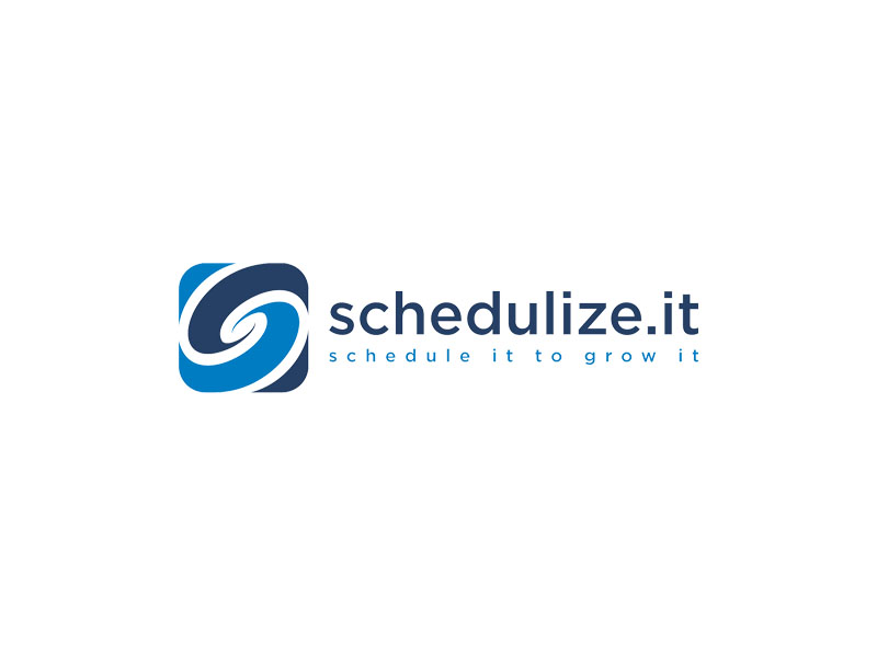 schedulize.it       tagline is: schedule it to grow it logo design by Rizqy