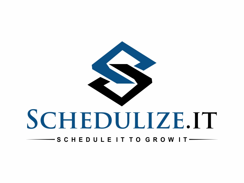 schedulize.it       tagline is: schedule it to grow it logo design by Greenlight