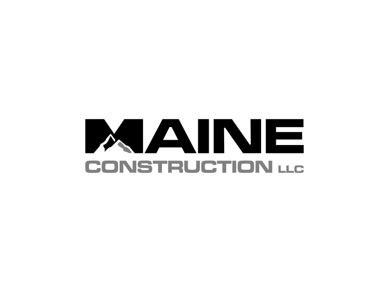 Maine Construction LLC logo design by luckyprasetyo