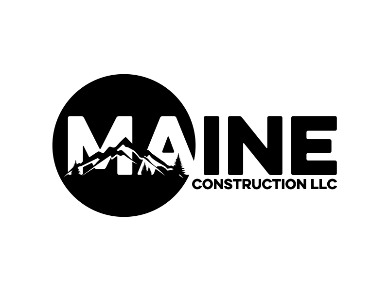 Maine Construction LLC logo design by ekitessar