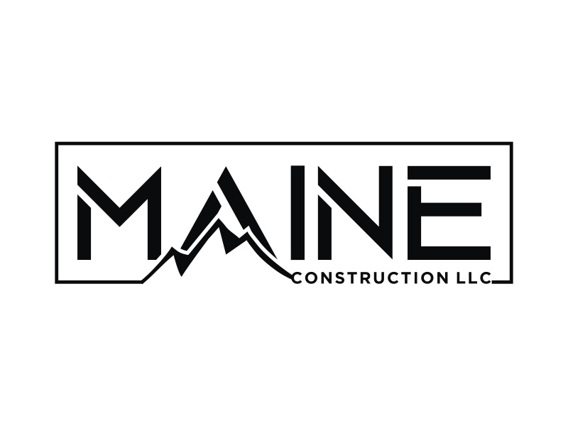 Maine Construction LLC logo design by Mahrein