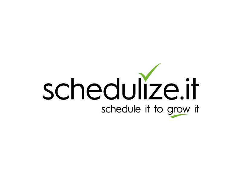 schedulize.it       tagline is: schedule it to grow it logo design by Janee