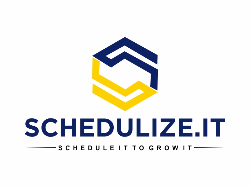 schedulize.it       tagline is: schedule it to grow it logo design by Greenlight