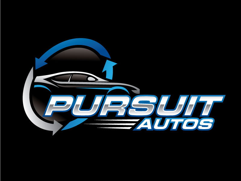 Pursuit Autos logo design by REDCROW