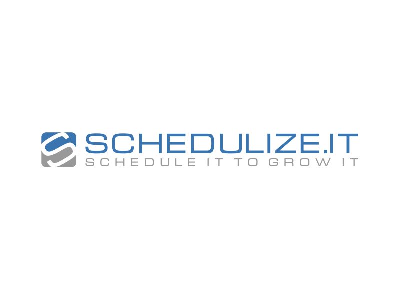 schedulize.it       tagline is: schedule it to grow it logo design by mukleyRx